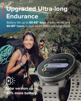 Suunto Vertical Sports Watch with GPS navigation, solar charging, and durable outdoor design for cycling and fitness tracking