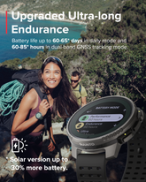 Suunto Vertical Sports Watch with GPS navigation, solar charging, and durable outdoor design for cycling and fitness tracking