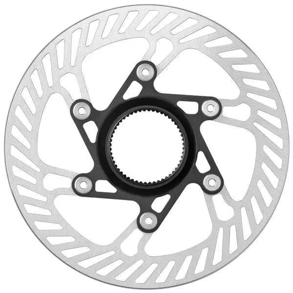 Campagnolo disc brake rotor center lock design available in various sizes for road gravel and cyclocross bikes