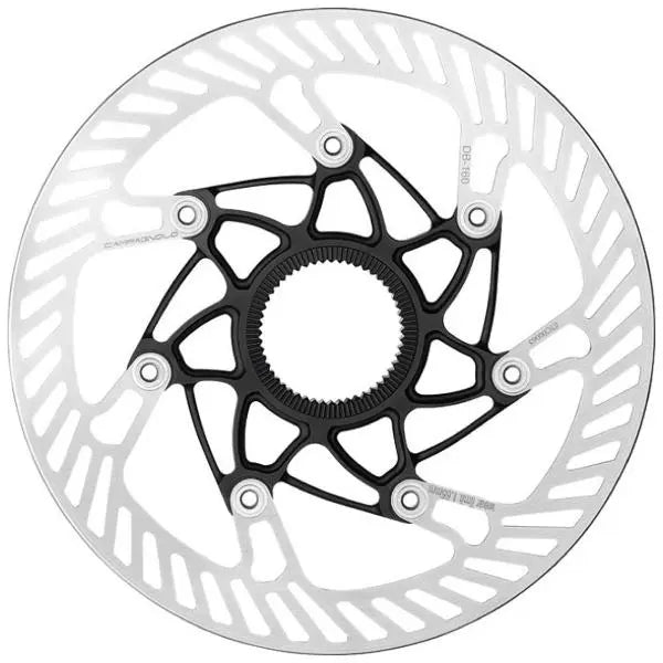 Campagnolo disc brake rotor center lock design available in various sizes for road gravel and cyclocross bikes