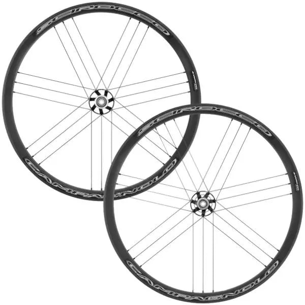 Campagnolo Scirocco 35mm disc brake road bike wheelset aerodynamic alloy performance wheels