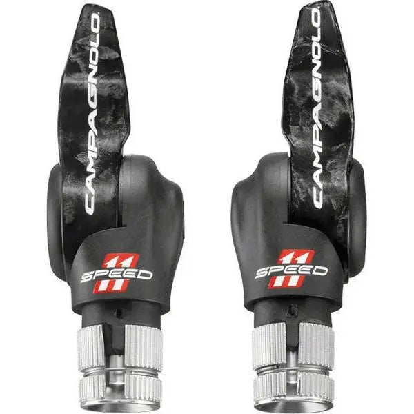 Campagnolo TT 11 speed aero bar end shifters for time trial and triathlon bikes