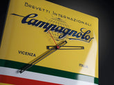 Campagnolo Brevetti Internazionali 40cm vintage wall clock for cycling enthusiasts
