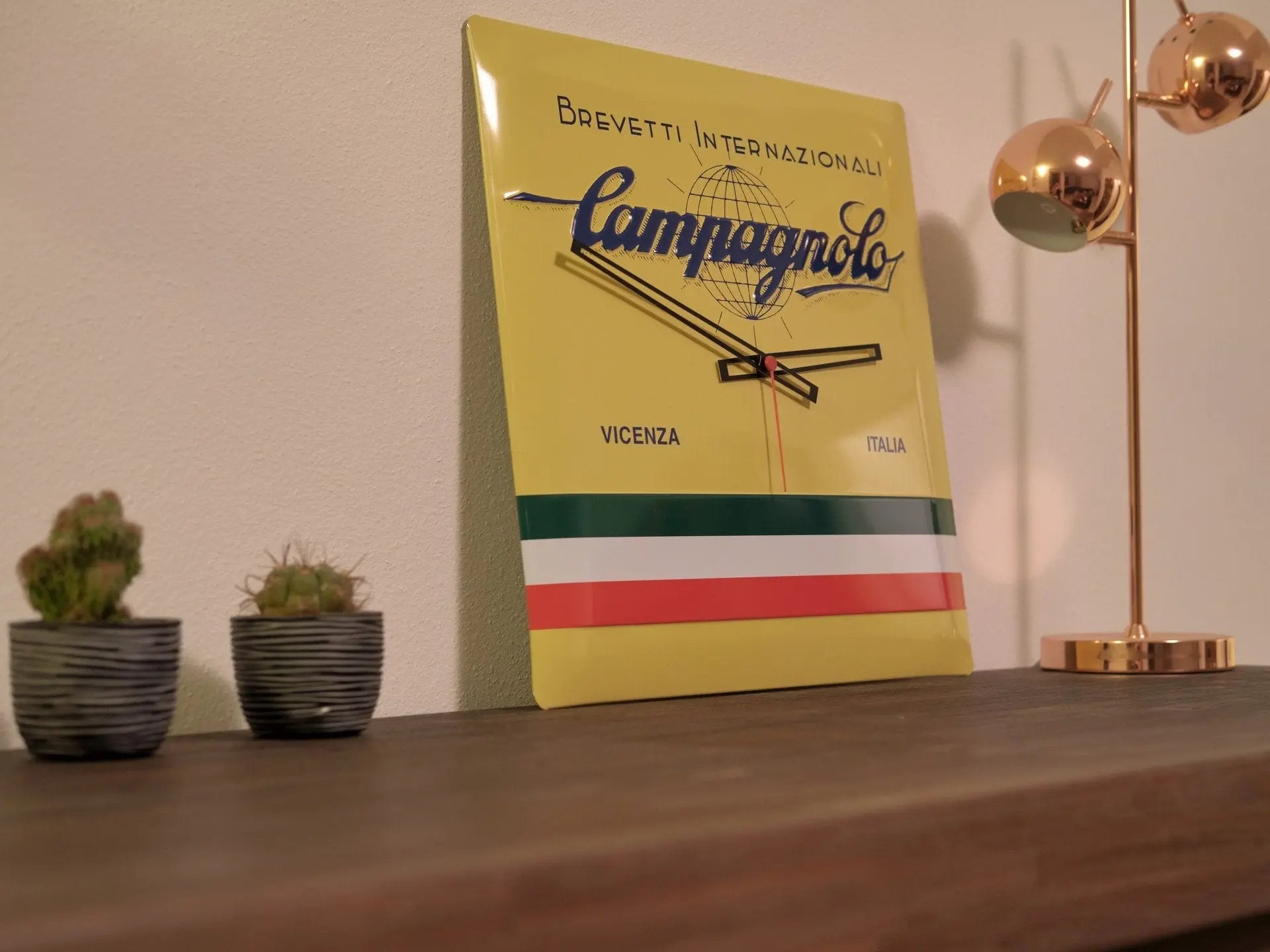 Campagnolo Brevetti Internazionali 40cm vintage wall clock for cycling enthusiasts