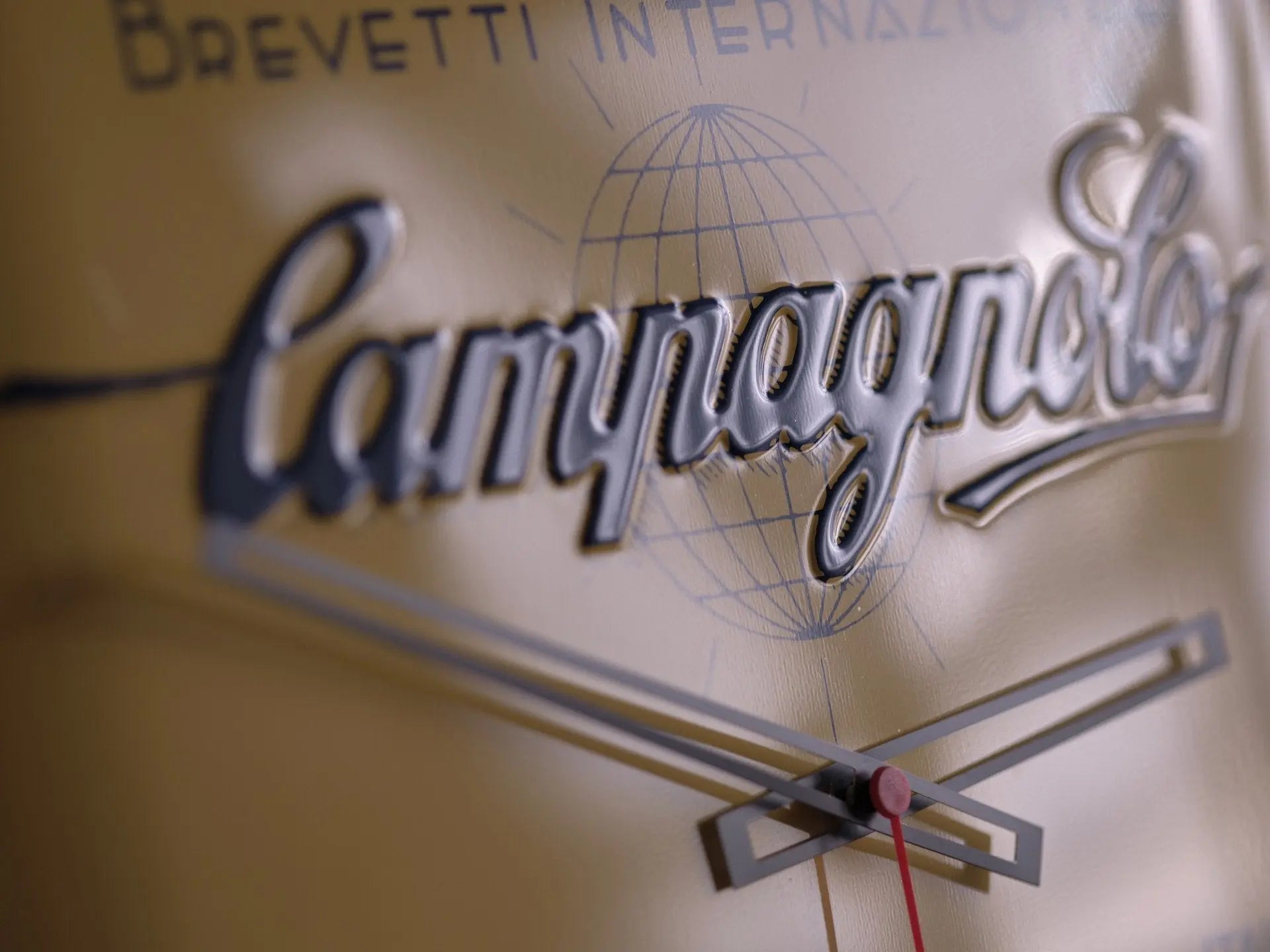 Campagnolo Brevetti Internazionali 40cm vintage wall clock for cycling enthusiasts
