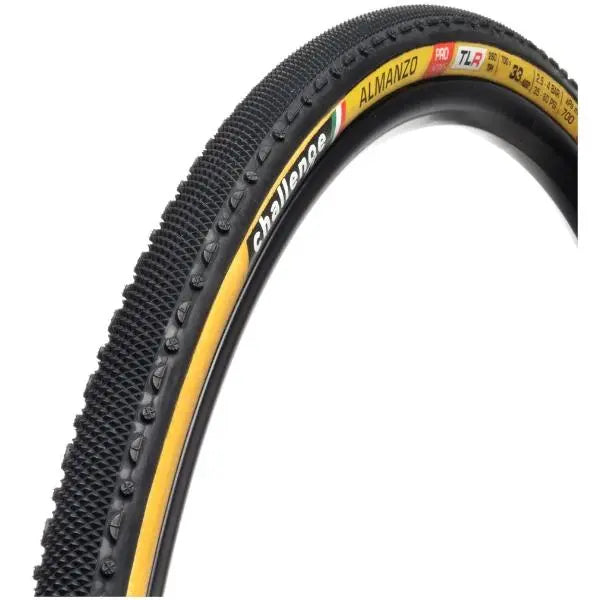 Challenge Almanzo Pro TLR gravel clincher tire 700x33 handmade tubeless ready 700c gravel bike tire for speed and comfort