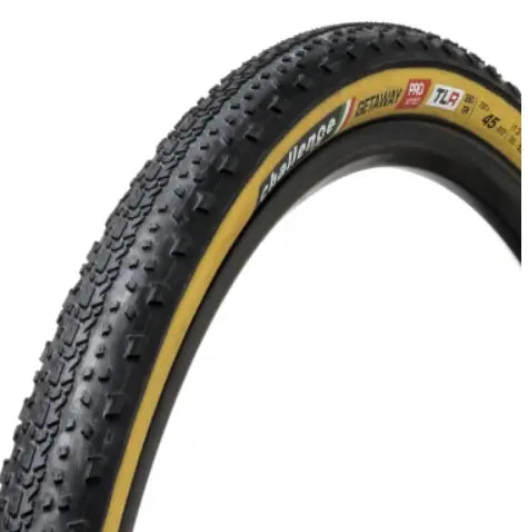 Challenge Getaway Pro TLR gravel tire 700c handmade tubeless ready clincher tire for mixed terrain adventure bikes