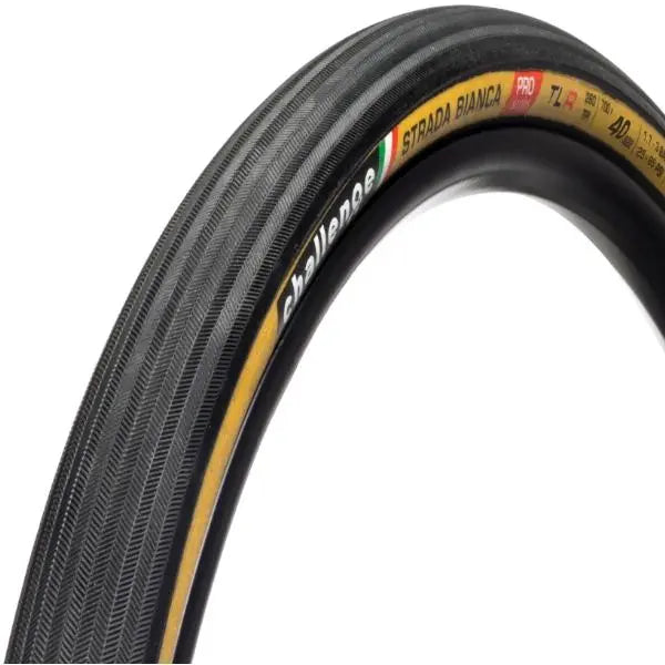 Challenge Strada Bianca Pro TLR clincher tire 700c handmade tubeless ready gravel and endurance road bike tire