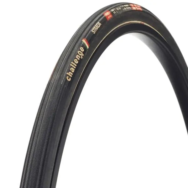 Challenge Strada Pro clincher tire 700c handmade high TPI road bike tire with superior grip and smooth performance