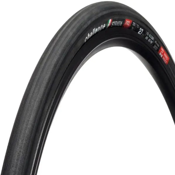 Challenge Strada Pro clincher tire 700c handmade high TPI road bike tire with superior grip and smooth performance