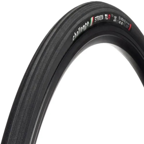 Challenge Strada Race TLR clincher tubeless road tire 700c with low rolling resistance and high grip