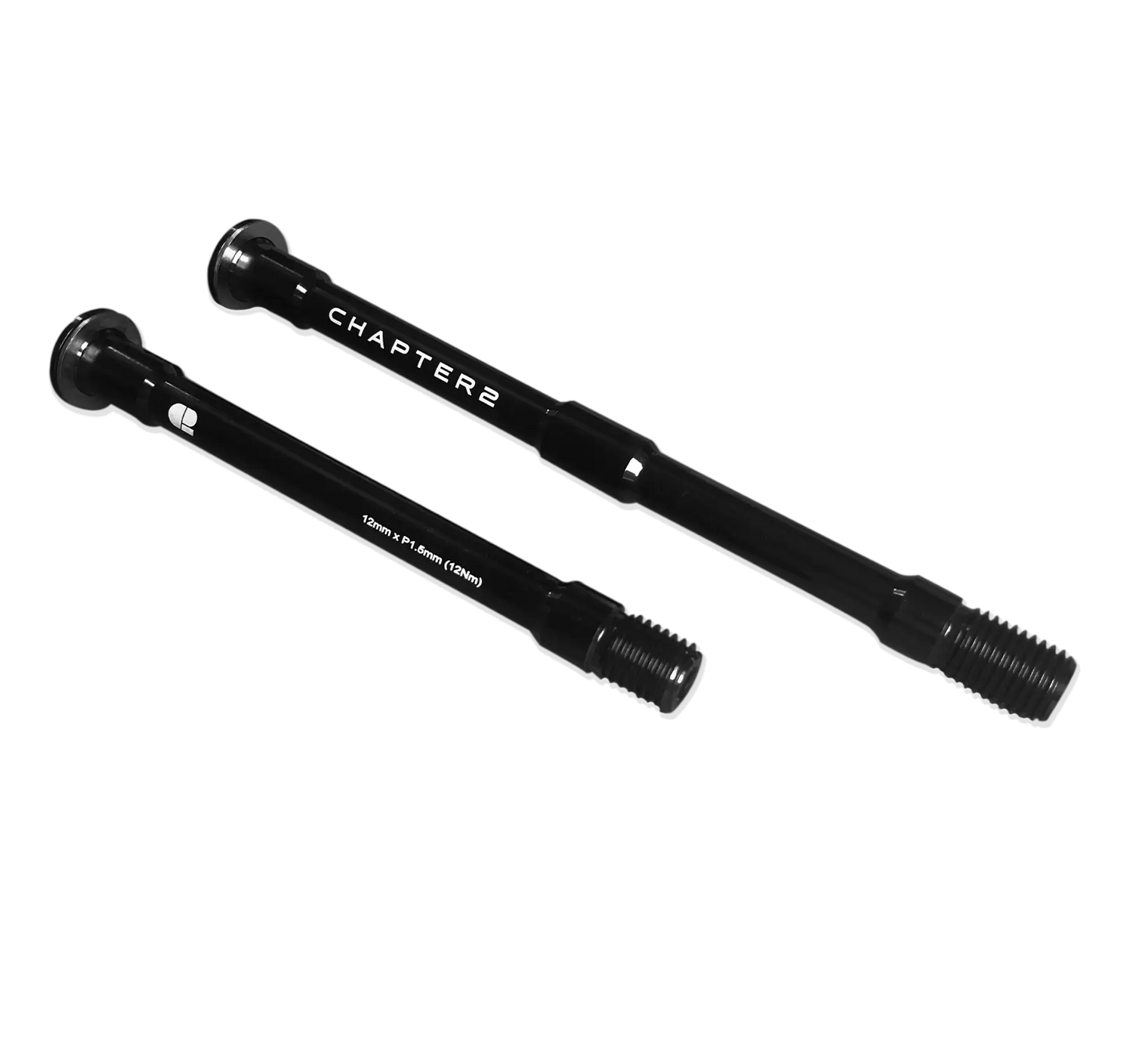 Chapter2 Bolt Type Front and Rear 12mm Thru Axle set – genuine lightweight replacement axles for Chapter2 road and gravel bikes