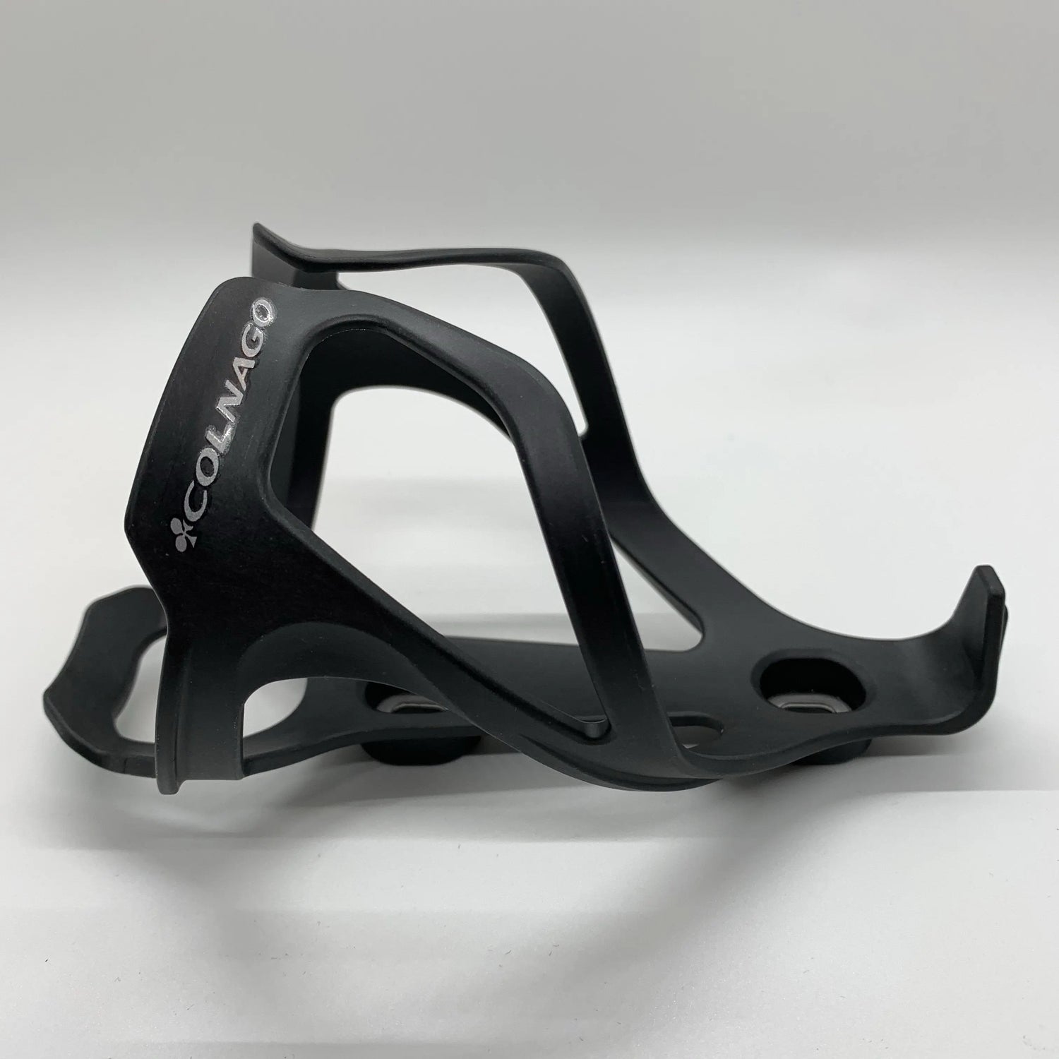 Colnago Carbon Water Bottle Cage matte black and silver – lightweight durable carbon bottle holder for road bikes