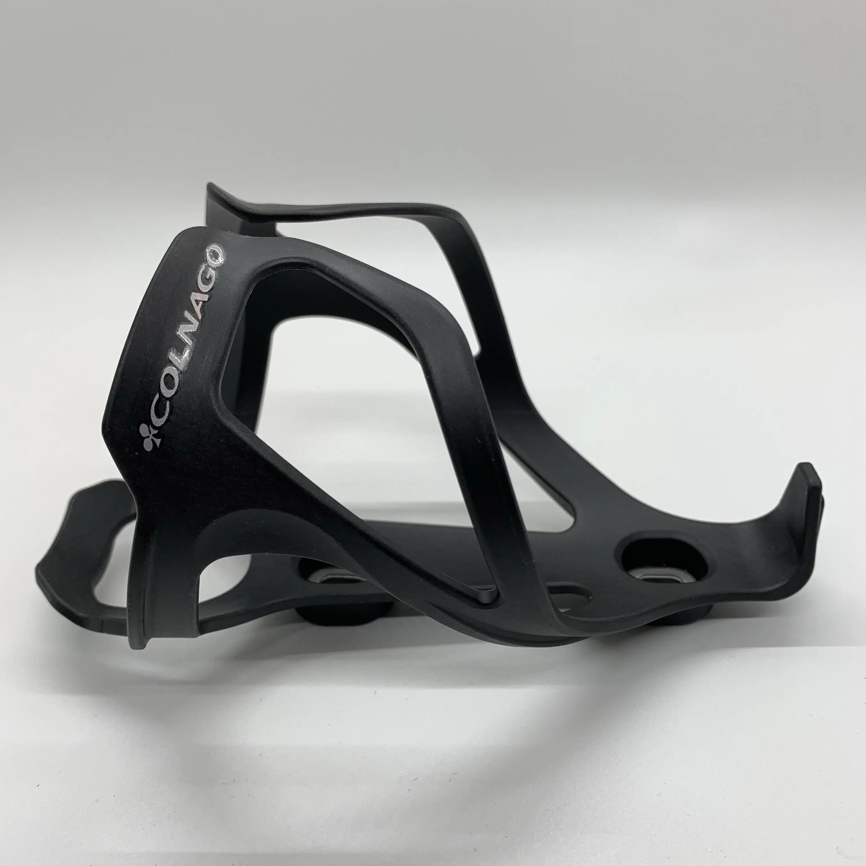 Colnago Carbon Water Bottle Cage matte black and silver – lightweight durable carbon bottle holder for road bikes