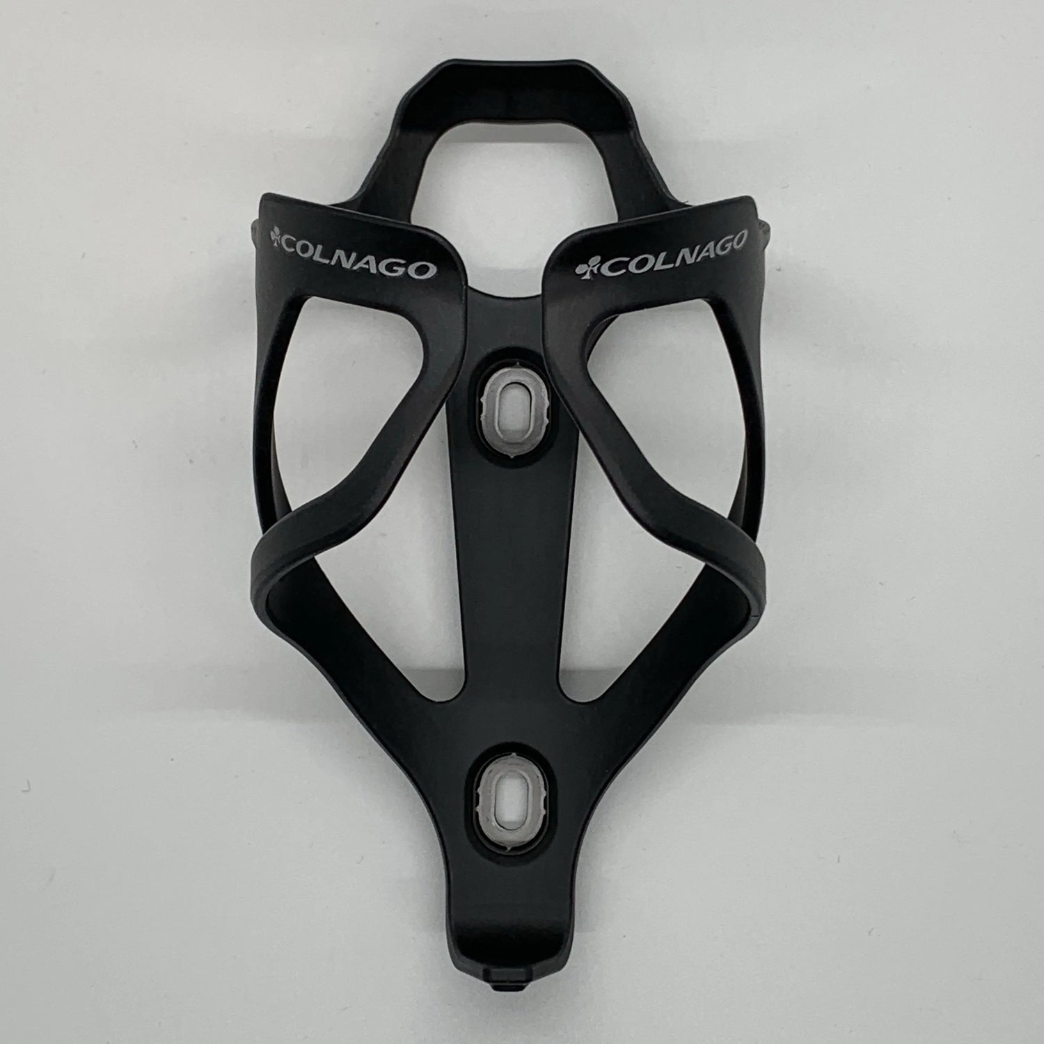 Colnago Carbon Water Bottle Cage matte black and silver – lightweight durable carbon bottle holder for road bikes