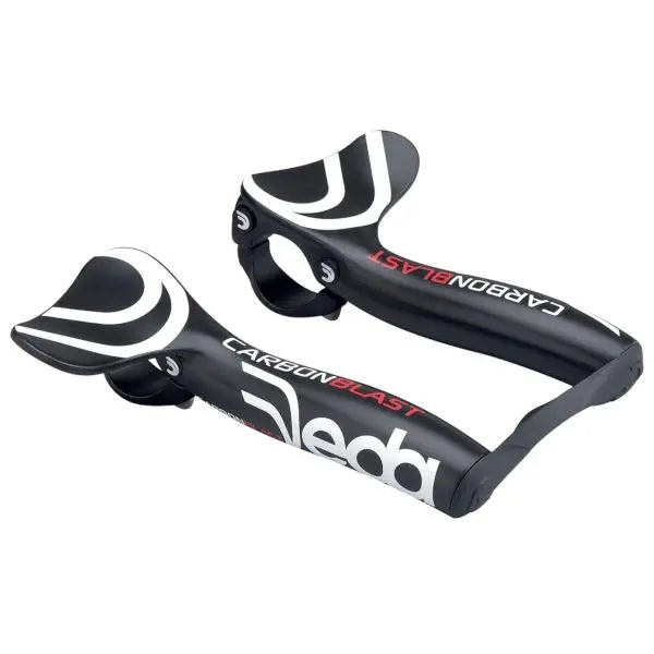 Deda Elementi Carbon Blast 31.7mm carbon triathlon aero handlebar extensions for time trial bikes