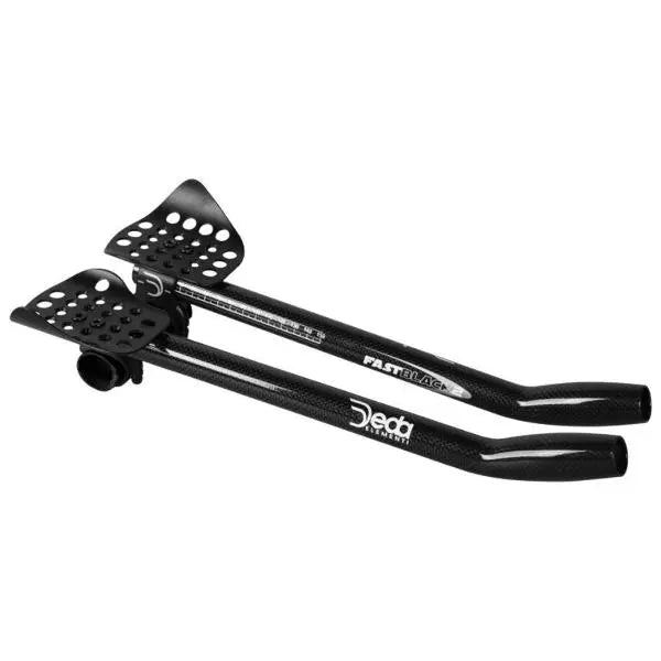 Deda Elementi FastBlack2 Alta TT carbon handlebar extensions 31.7mm and 35.0mm for triathlon and time trial bikes