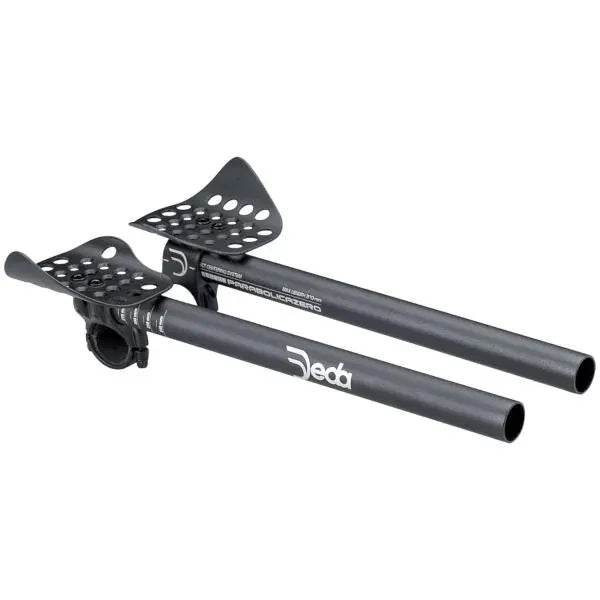 Deda Elementi Parabolica Zero aluminum TT handlebar extensions for triathlon and time trial bikes