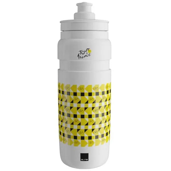 Elite Fly Tour de France edition 750ml water bottle lightweight BPA free official cycling bottle for road and gravel bikes