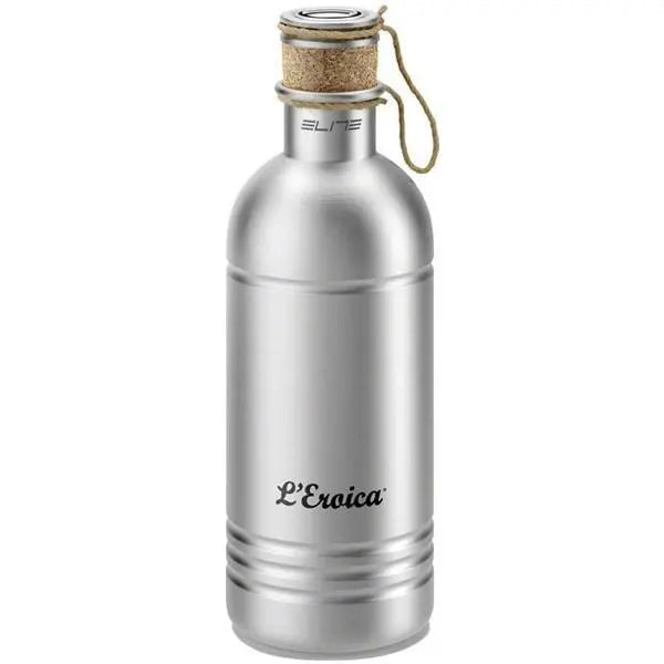 Elite L’Eroica vintage 600ml aluminum cycling water bottle for classic and retro bikes