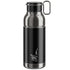 Elite Mia stainless steel water bottle 650ml black silver insulated cycling bottle