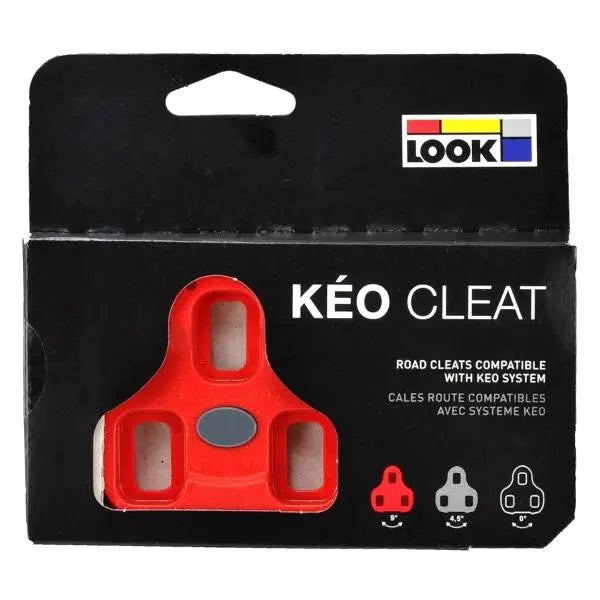 Look Keo pedal cleats red 9 degree float lightweight durable road bike clip-in system