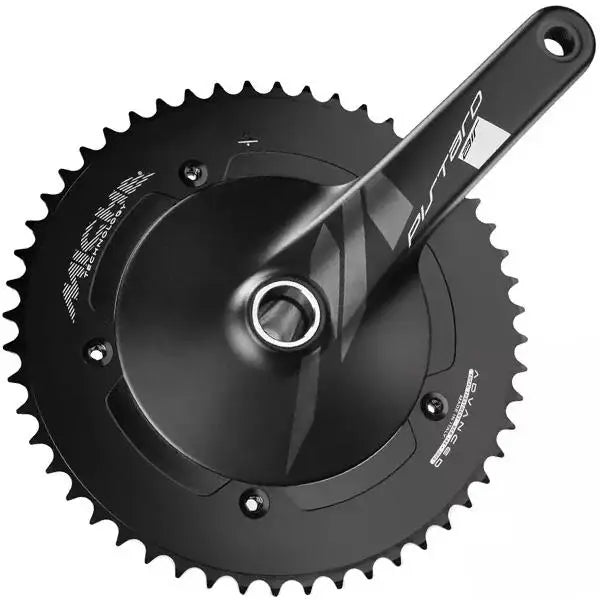 Miche Pistard Air alloy crankset for aerodynamic track and fixed gear bikes