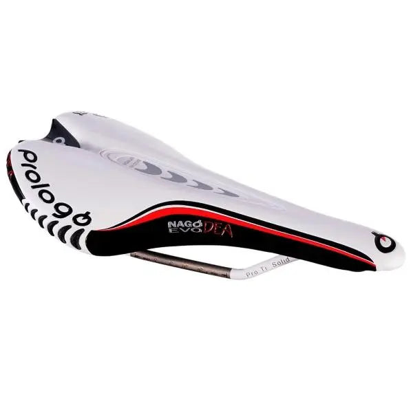 Prologo Nago Evo Dea Ti Solid 141mm women’s road bike saddle with ergonomic design