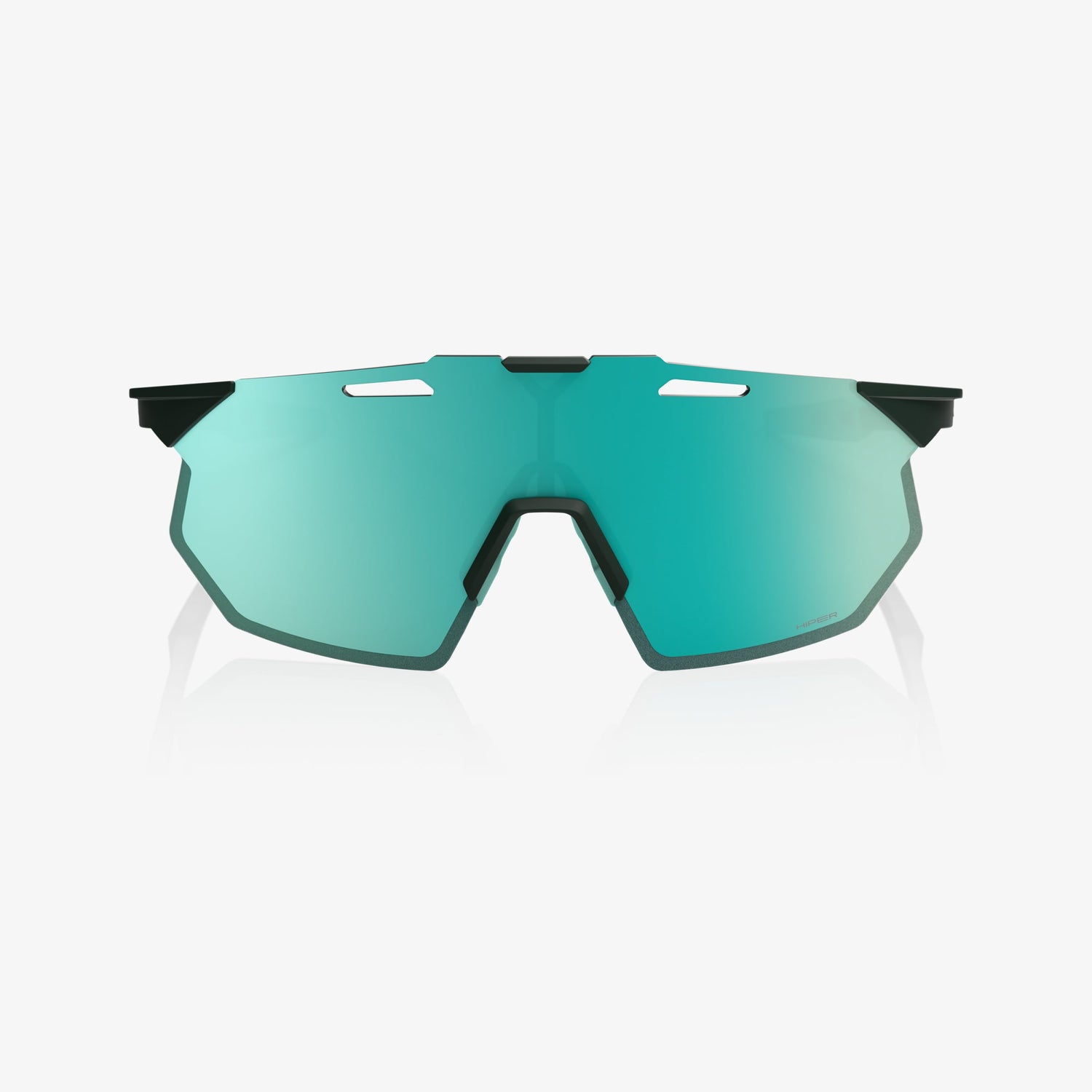 “100% Hypercraft SQ cycling sunglasses with HiPER Mint mirror lens – ultra-light performance eyewear”