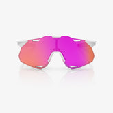 “100% Hypercraft XS cycling sunglasses with HiPER Vital Pink mirror lens – matte white pink ultra-light frame”