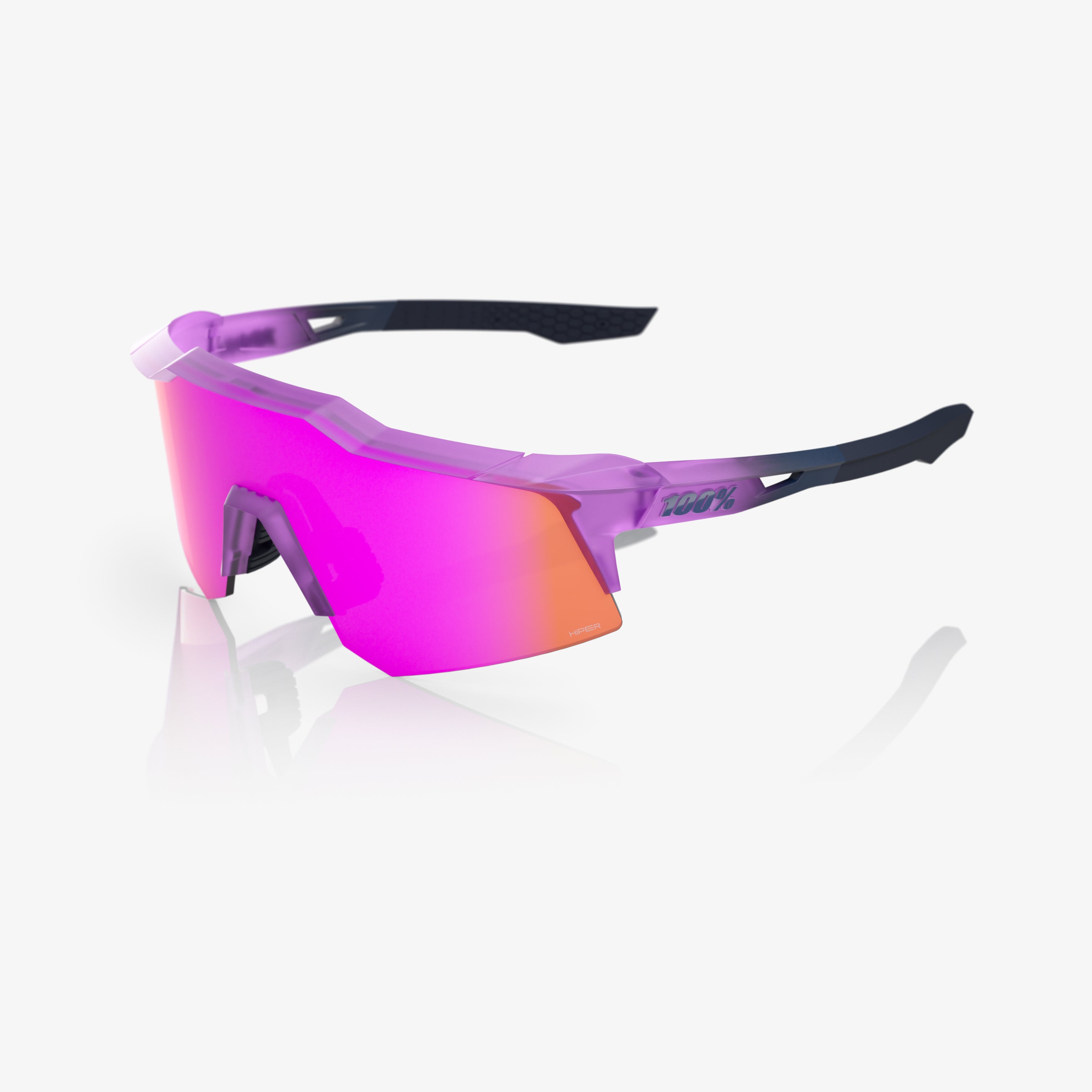 100% Speedcraft XS Cycling Sunglasses – HiPER Vital Pink Lens
