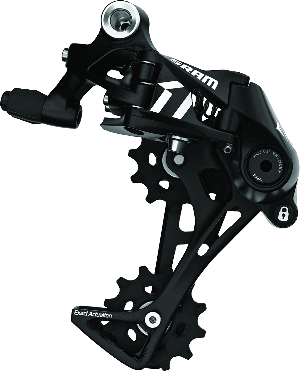 SRAM Apex 1 rear derailleur long cage 1x11 speed wide-range gravel and road bike drivetrain component