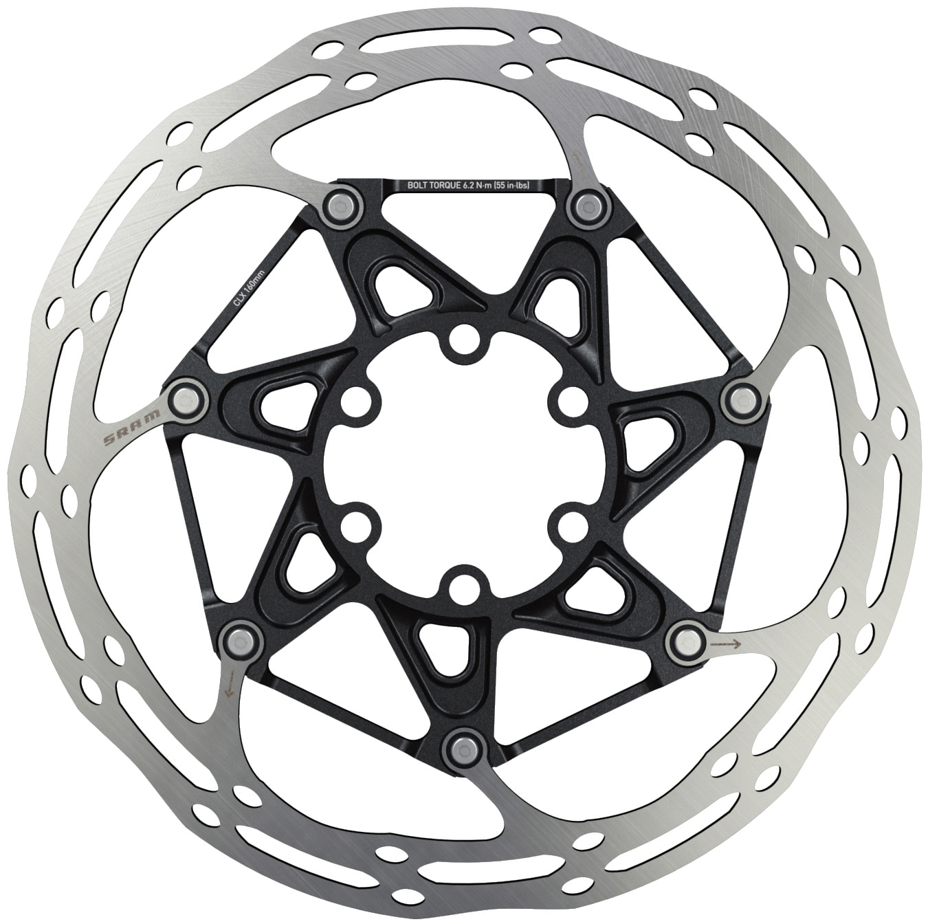 SRAM CenterLine X disc brake rotor two-piece lightweight alloy design for smooth quiet braking
