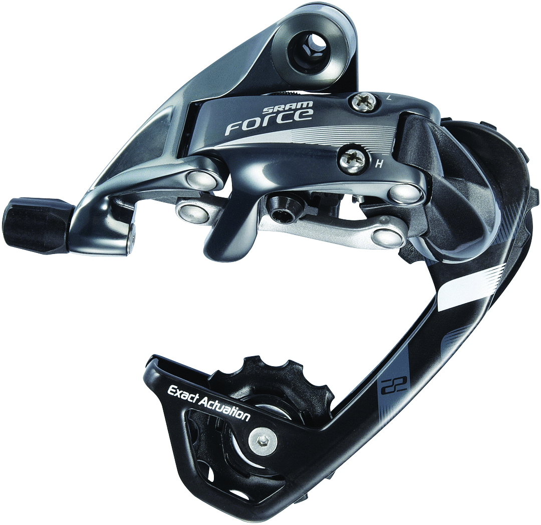 SRAM Force 22 rear derailleur 11 speed lightweight precise road and gravel bike drivetrain component