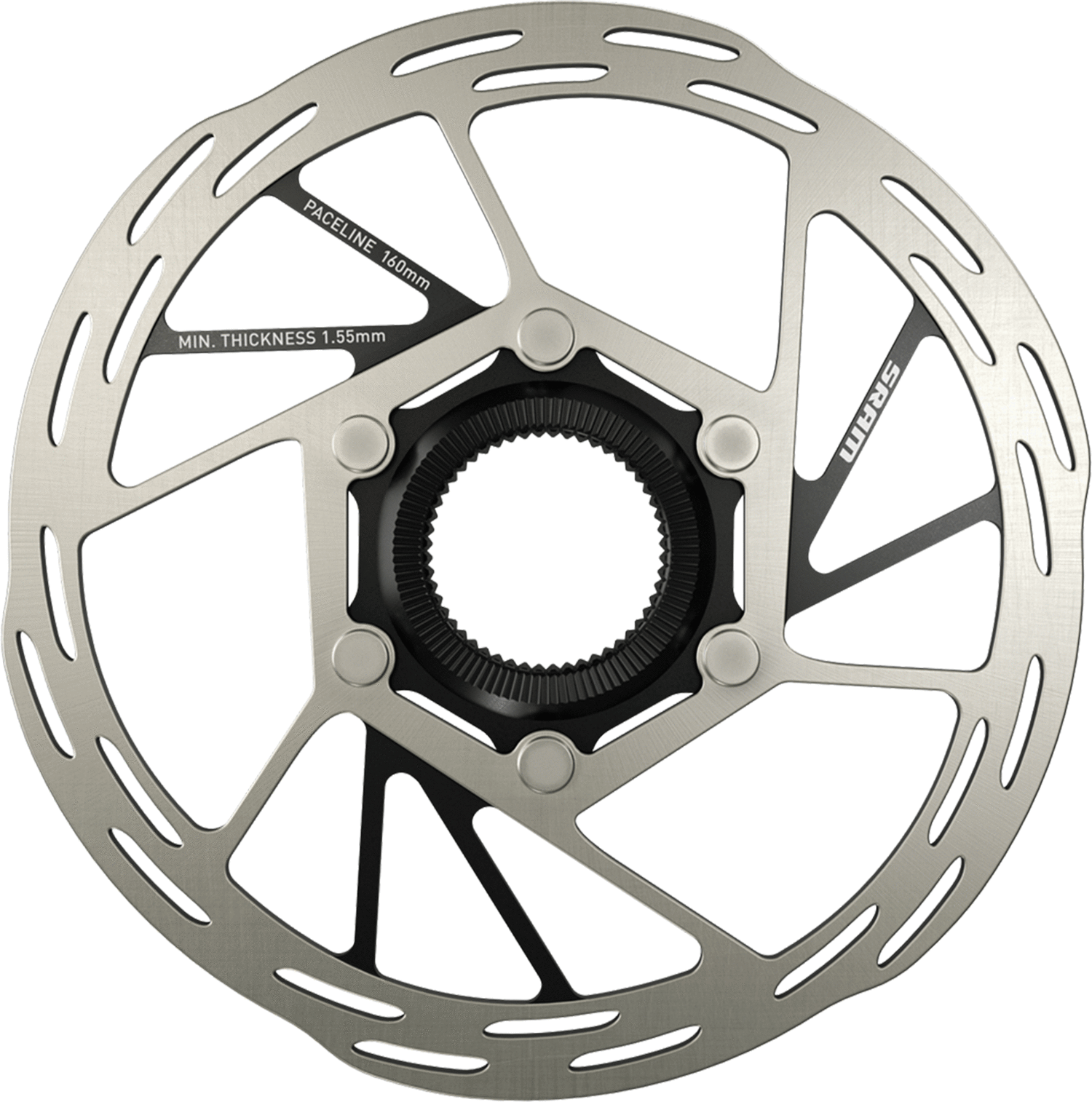 SRAM Paceline disc brake rotor smooth quiet braking performance for road and gravel bikes