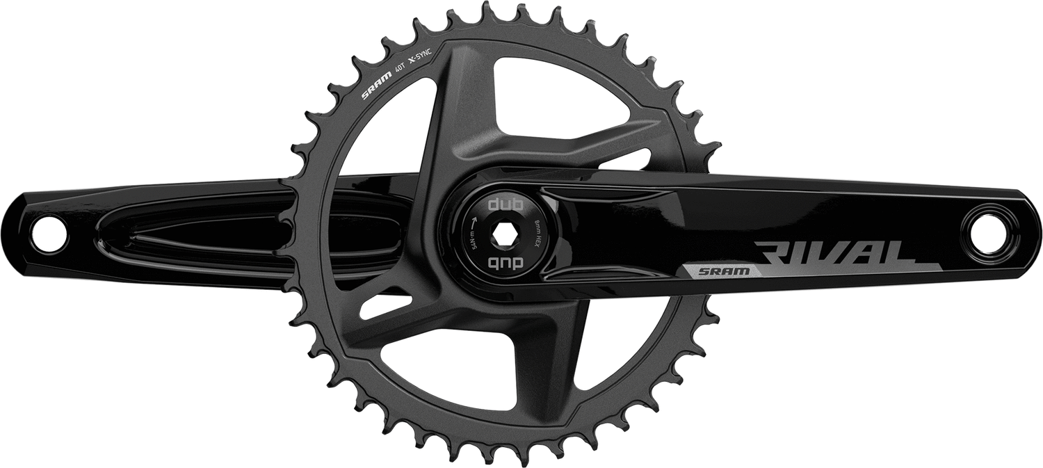 SRAM Rival 1 AXS Wide crankset aluminum 1x wireless drivetrain gravel bike component