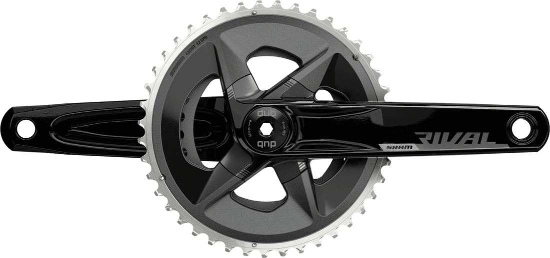 SRAM Rival AXS Wide DUB crankset lightweight durable 12-speed wireless gravel bike drivetrain component