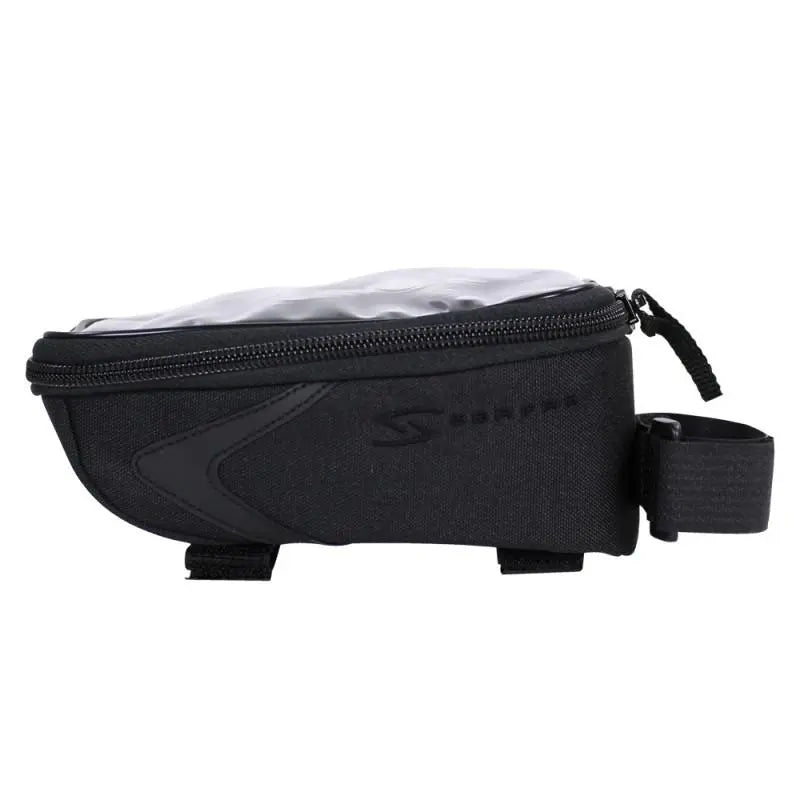 Serfas LT-STM4BK cell phone top tube bag with touchscreen window bike storage bag for road and mountain bikes