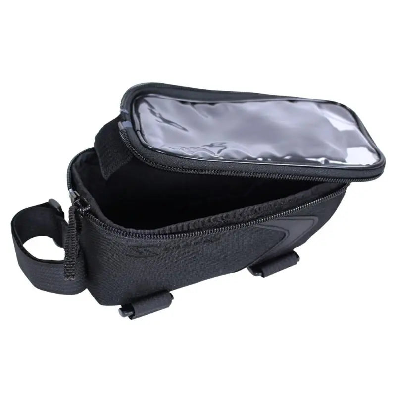 Serfas LT-STM4BK cell phone top tube bag with touchscreen window bike storage bag for road and mountain bikes