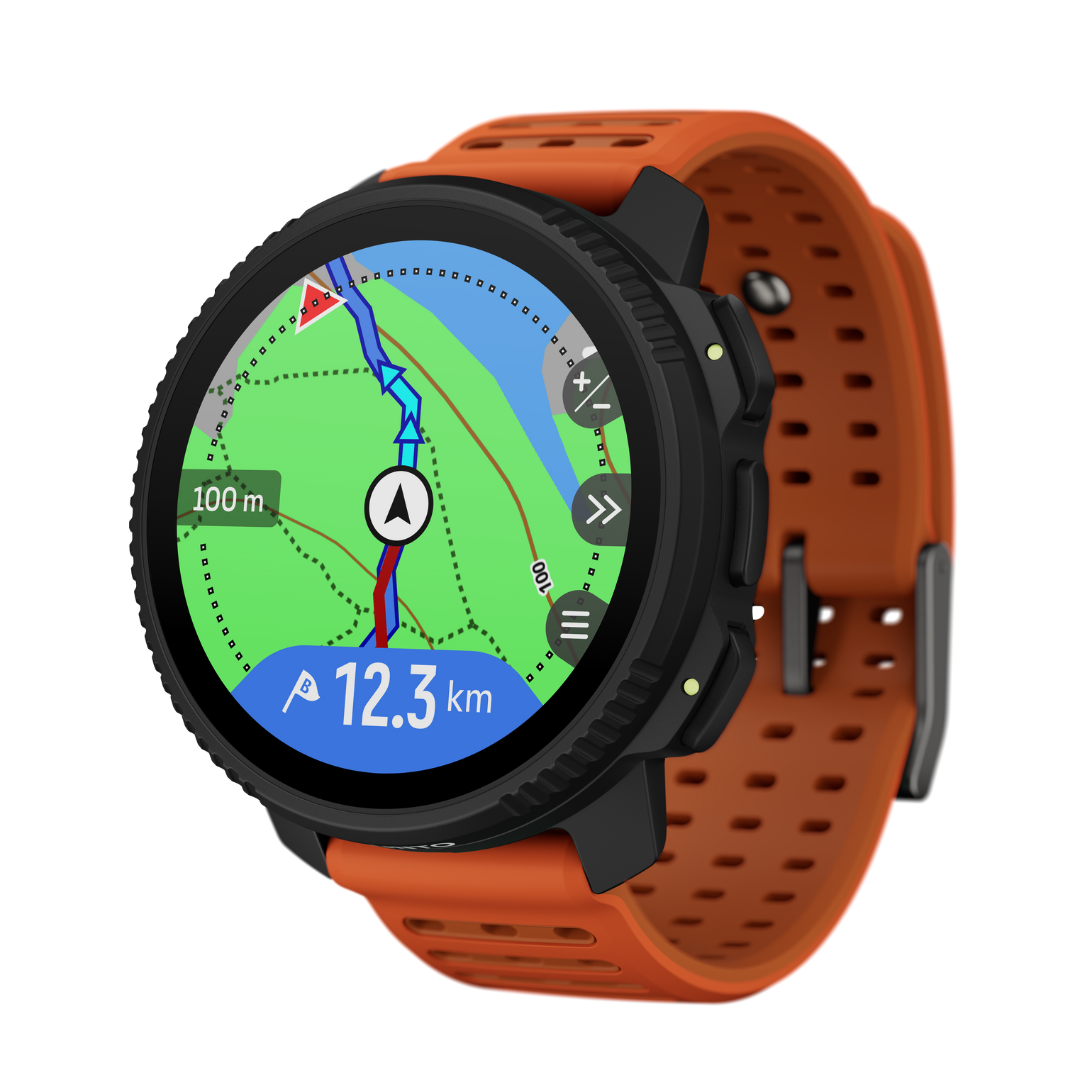 Suunto Vertical 2 Sports Watch with solar power, GPS navigation, and rugged outdoor design for cycling and endurance athletes