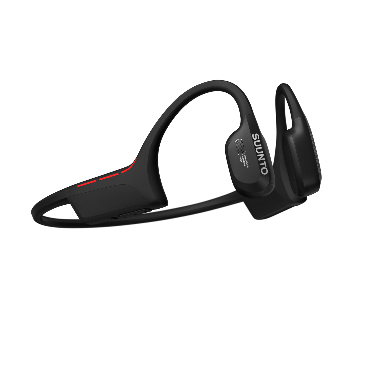 Suunto Wing 2 open-ear sports headphones designed for cycling, running, and outdoor training with wireless Bluetooth connectivity