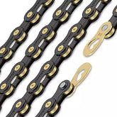 Wippermann Connex 10SB brass and black 10-speed chain for stylish and durable road bike drivetrains