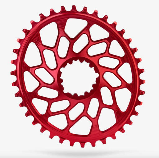 Red / 46t Absolute Black Oval CX DM Easton EC90SL Chainring - Options