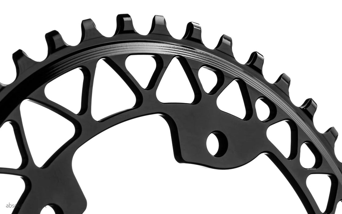 Absolute Black Oval Gravel 110/4 BCD Chainring - Options