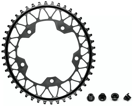 Black / 48t Absolute Black Oval Gravel Chainring - Options