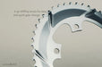 Absolute Black Oval Silver Line Chainring - Options