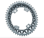 110/4 BCD / 46t Grey Absolute Black Sub Compact Chainring - Options