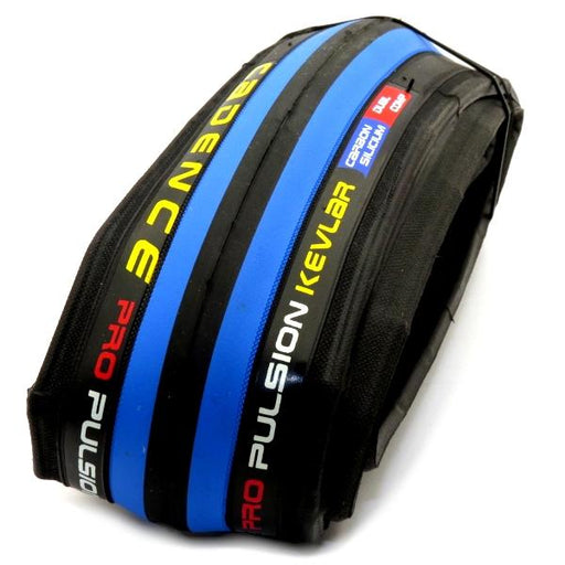 Black/Blue Cadence Pro Pulsion Kevlar Clincher Tire, 650 x 23 - Options