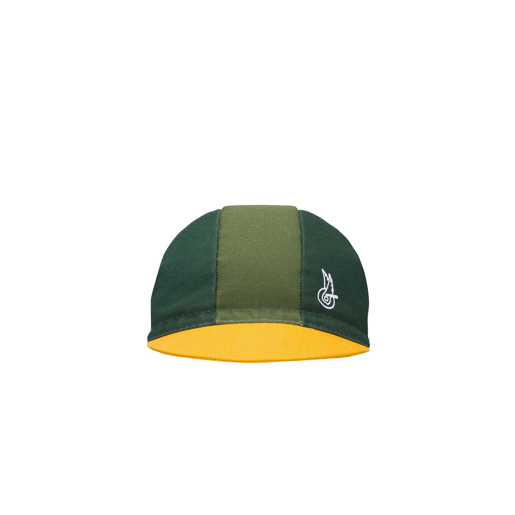 Campagnolo Become Speed Cycling Cap Green Yellow retro Italian cycling cap