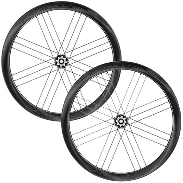 Black/ Grey / Campagnolo / Wheelset / Tubeless Ready / 700c Campagnolo Bora WTO 45 Disc Brake Tubeless Ready Wheels - Options